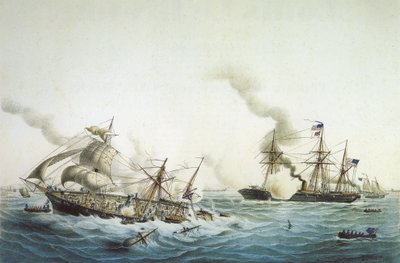 Fight of the CSS Alabama and the USS Kearsarge by Louis Le Breton